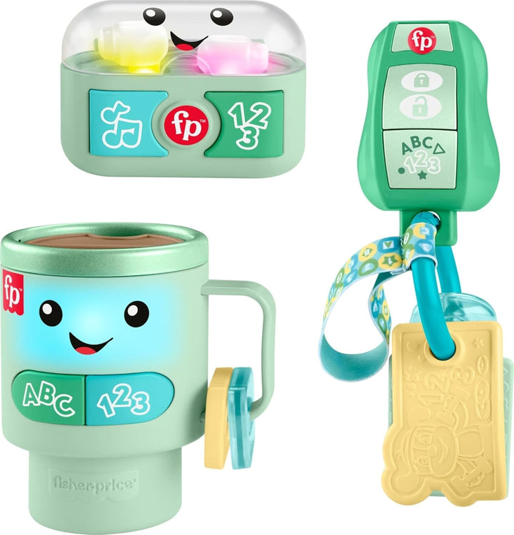 Baby & Toddler Toy Laugh & Learn Wake up & Learn Coffee Mug with Lights Music & Learning for Infants Ages 6+ Months