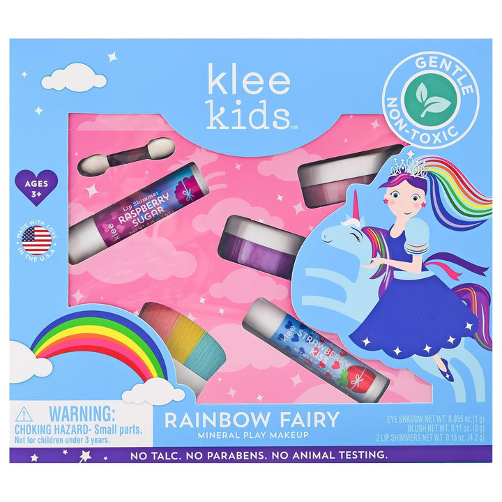 Luna Star Klee Kids Play Makeup Kit. Gentle and Non-Toxic. Kid-Friendly. Made in USA. (Pom Pom Fairy)