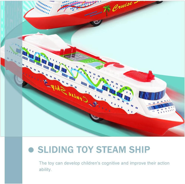 Cruise Model Toy 5Pcs Friction Powered Car Pull Back Cruise Model Go Friction Powered Vehicles Truck Inertia Toys Kids Educational S for Party Rewards Gliding