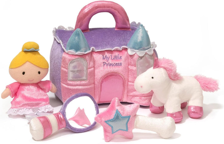Baby  My First Sports Bag Stuffed Plush Playset, Baby Gift Toys for Boys and Girls Ages 1 & Up, 5 Piece, 8"