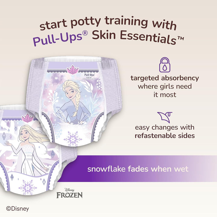 Girls' Skin Essentials Potty Training Pants, Training Underwear, 3T-4T (32-40 Lbs), 68 Ct