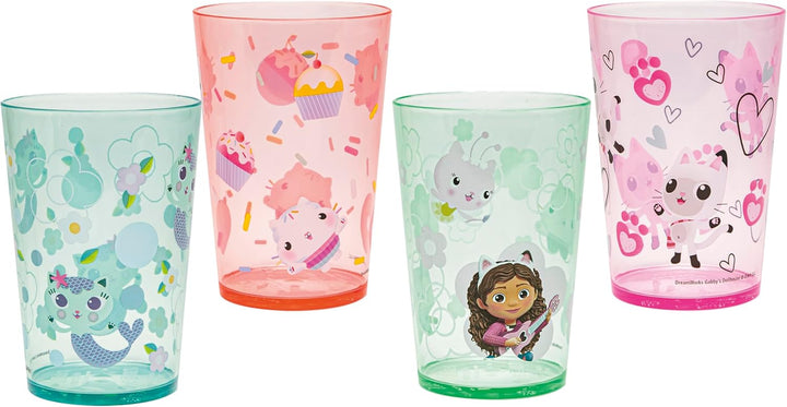 Bluey Nesting Tumbler Set Includes Durable Plastic Cups with Variety Artwork, Fun Drinkware Is Perfect for Kids (14.5 Oz, 4-Pack, Non-Bpa)