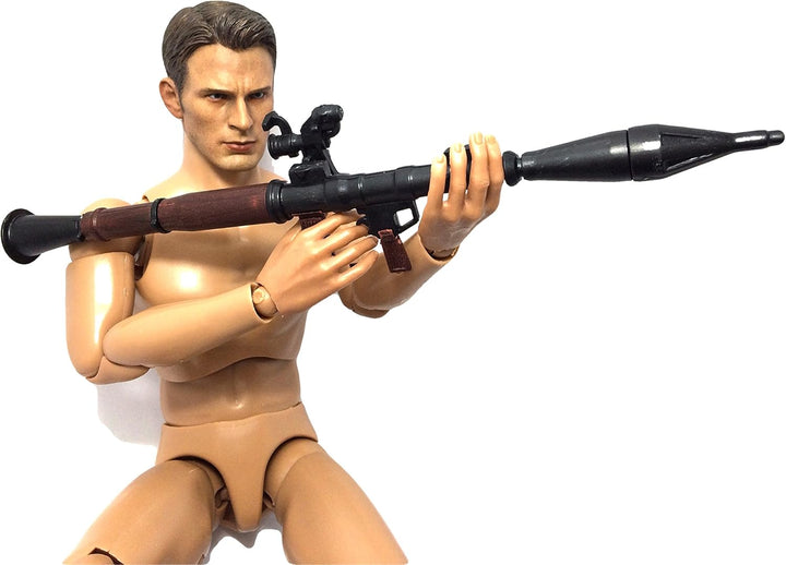 1/6 Scale RPG-7 Rocket Propelled Grenade Launcher Anti-Tank Bazooka Russian Army Fit for 12" Action Figure (Mini Toy Gun 7" Long)