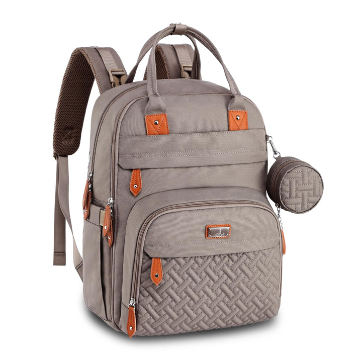 Diaper Bag Backpack - Baby Essentials Travel Tote - Multi Function Waterproof Diaper Bag, Travel Essentials Baby Bag with Changing Pad, Stroller Straps & Pacifier Case - Unisex, Dark Gray