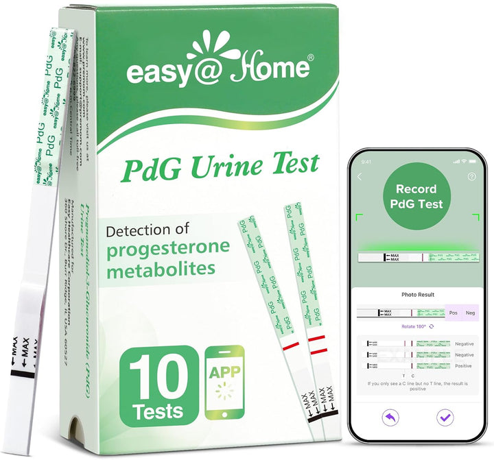 Pdg Test Strips: 5 Pack Track Ovulation Insights with Progesterone Urine Tests – at Home Fertility Test for Women with Premom Ovulation App - Pdg (Pregnanediol Glucuronide) Tests