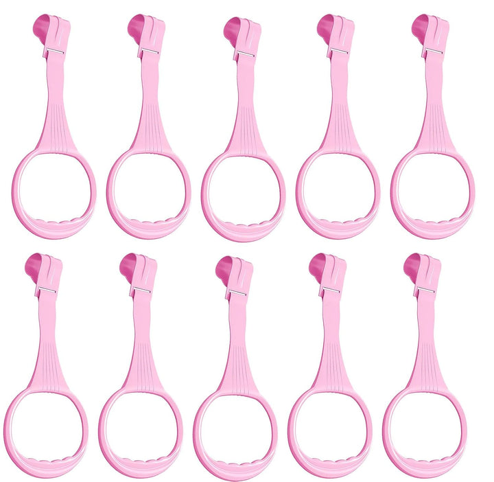 5Pcs Walk Assistant Plastic Baby Crib Pull Rings for Baby Baby Pull up Rings Cot Hanging Rings for Infant Baby Toddler Practice Tool (5 Color)