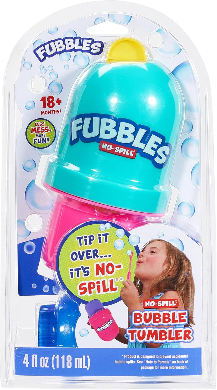 Fubbles No-Spill Bubble Tumbler, (Colors May Vary)