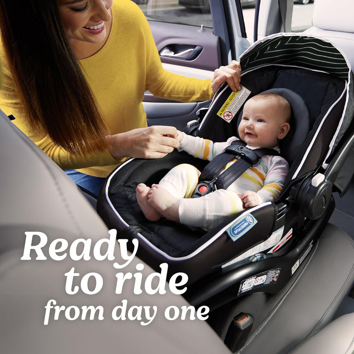 Snugride Lite LX Infant Car Seat, Rear-Facing, Lightweight, Adjustable Base, Easy Install, Studio