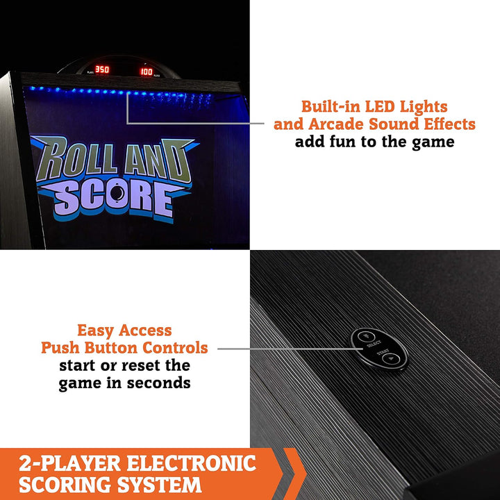 Roll & Score Multiple Styles Arcade Game Collection, Durable & Stylish Designs with Game Balls, Perfect for Family Game Rooms