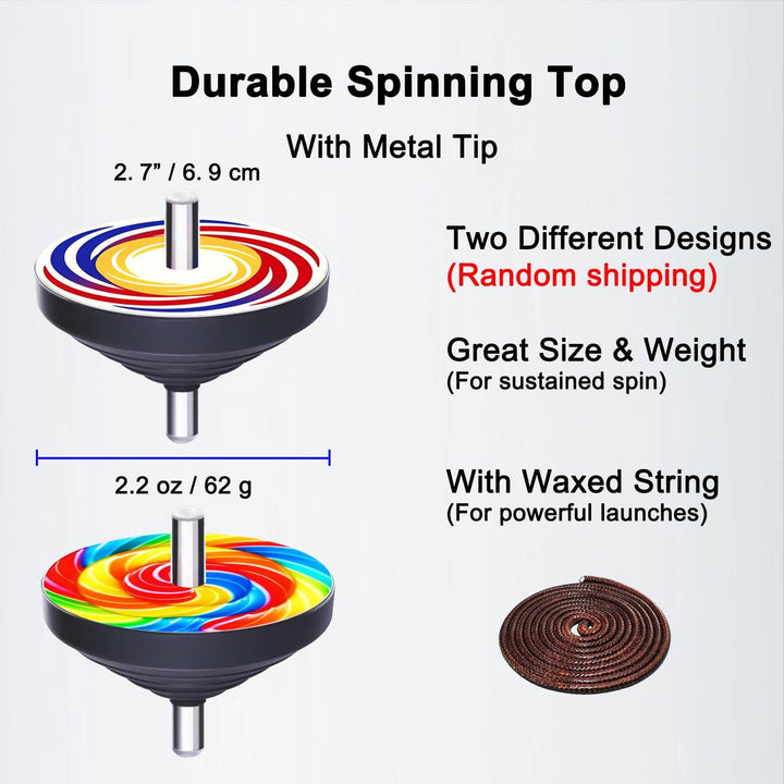 Korean Games Set Squid Toys - Weighted Gonggi Ddakji Spinning Top Flying Stones Jegi - Authentic Traditional Folk Toy Gift
