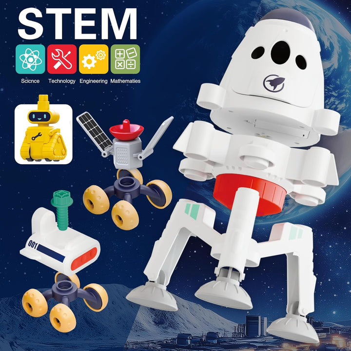 Kids Space Toys, Spaceship Adventure Planet Playset W/ 2 Astronaut Rocket Shuttle, Boy Educational STEM Outer Space Solar System Toy, Cool Birthday Gift 3 4 5 6 7 8 Year Old Girl Toddler