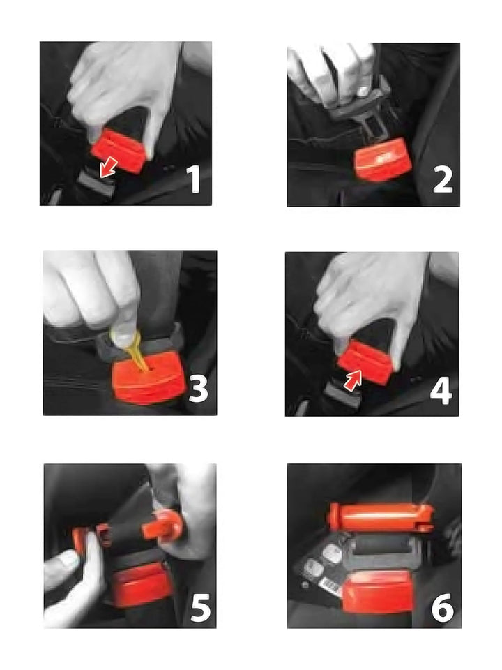 Safety Buckle Pro Seatbelt Lock and Seat Belt Clips - Keep Children in Car Seat Locked and Tight – Stop Kids with Special Needs from Unbuckle - Strong ABS Plastic Buckle Guard – Universal Fit