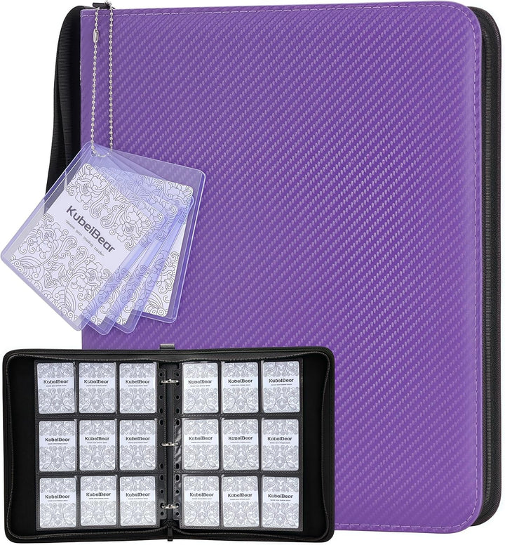 Premium 9-Black Pocket Card Binder – 720 Collection Binder Folder Card Album Card Holder Fit for MTG Football Play Cards (Black, 9 Pocket)