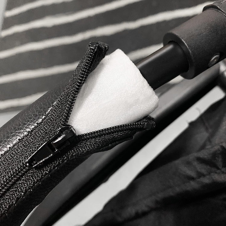 Baby Stroller Bumper Bar,Armrest, Handle, Crossbar Accessories for BBZ Yoyo and Yoyo+,Black PU Leather