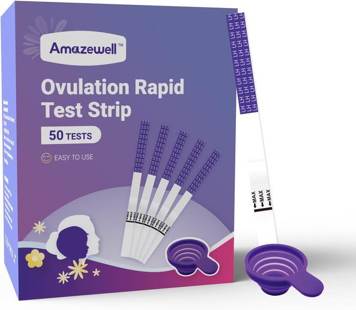 Ovulation Test Strips and Pregnancy Test Strips Kit, Ovulation Strips Fertility Test for Women, 30 LH Test + 10 HCG Test, Ovulation Predictor Kit for Home