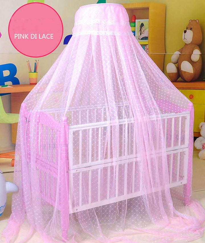 Baby Mosquito Net Baby Toddler Bed Crib Dome Canopy Netting (Pink)