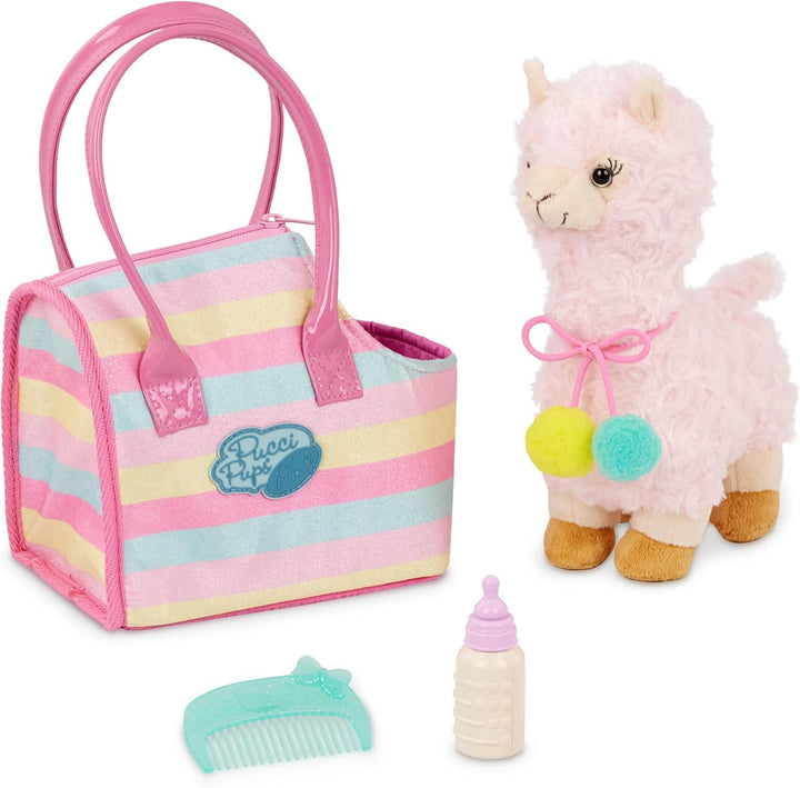 – Plush Horse – Dog Carrier – Heart & Stripes Bag & Pony – Comb & Purse – Stuffed Animal – 2+ Years