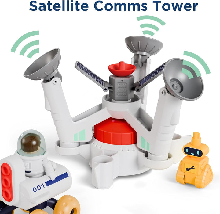 Kids Space Toys, Spaceship Adventure Planet Playset W/ 2 Astronaut Rocket Shuttle, Boy Educational STEM Outer Space Solar System Toy, Cool Birthday Gift 3 4 5 6 7 8 Year Old Girl Toddler