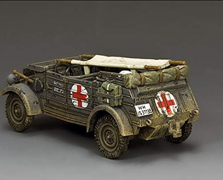 WW2 German Army WH088 Feldgrau Kubelwagen Ambulance 1:30 Scale Mixed Media