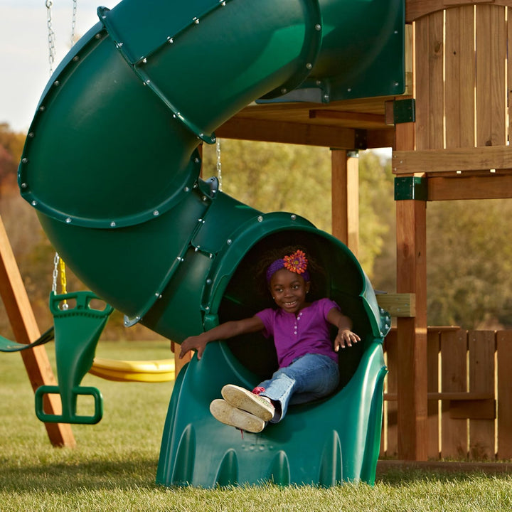 5 Ft Turbo Tube Slide Green