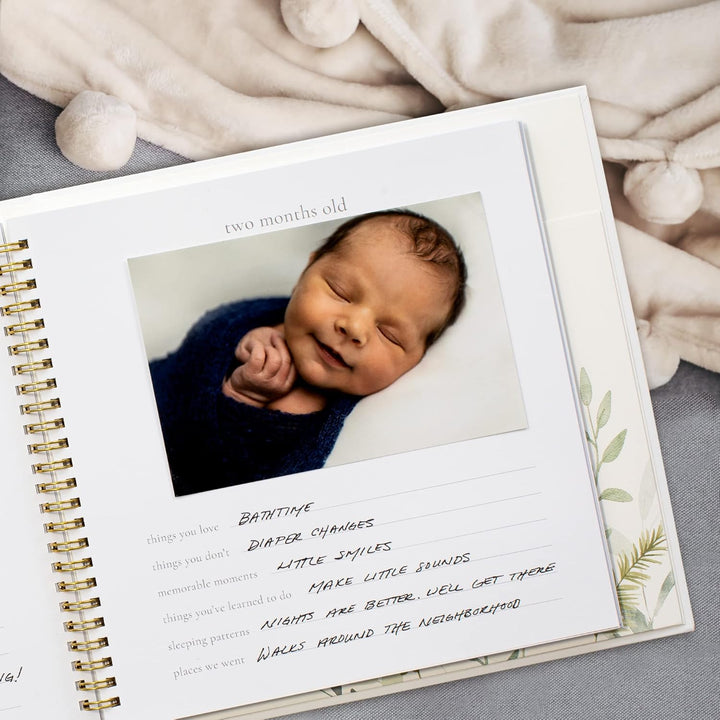 Keepsake Baby Memory Book for Boys & Girls – Timeless First 5 Year Baby Book Photo Album – Gender Neutral Journal Scrapbook - Record a Milestone for Every Event from Birth to Age 5