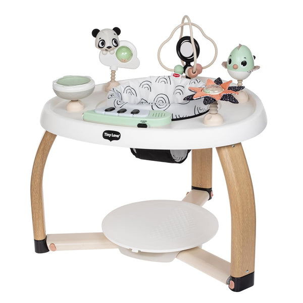 5-In-1 Here I Grow Stationary Activity Center – Black & White Décor Collection, Black & White