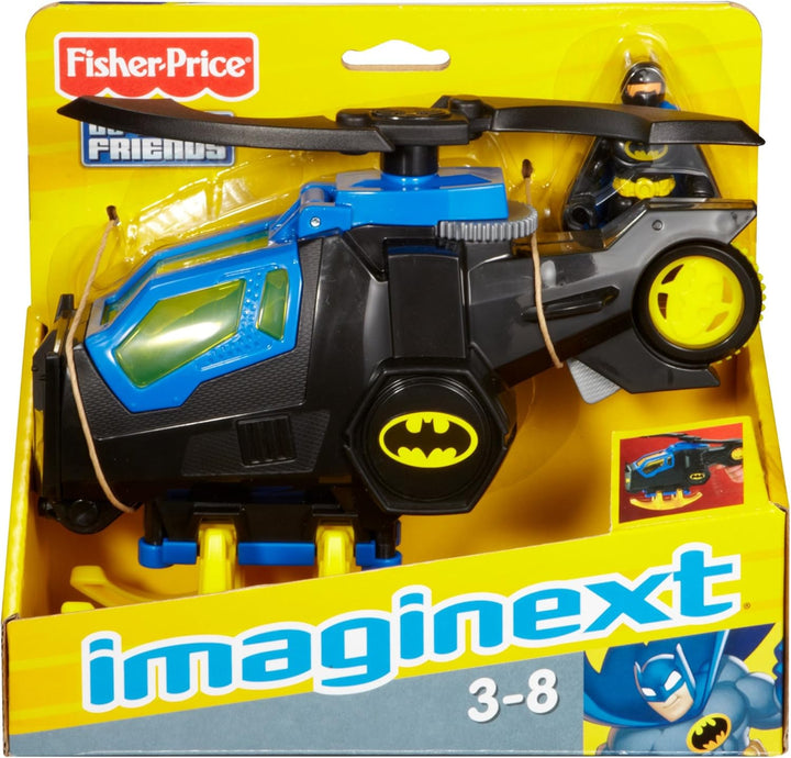 Imaginext DC Super Friends Batman Toy Batcopter Helicopter & Figure Set for Preschool Pretend Play Kids Ages 3+ Years