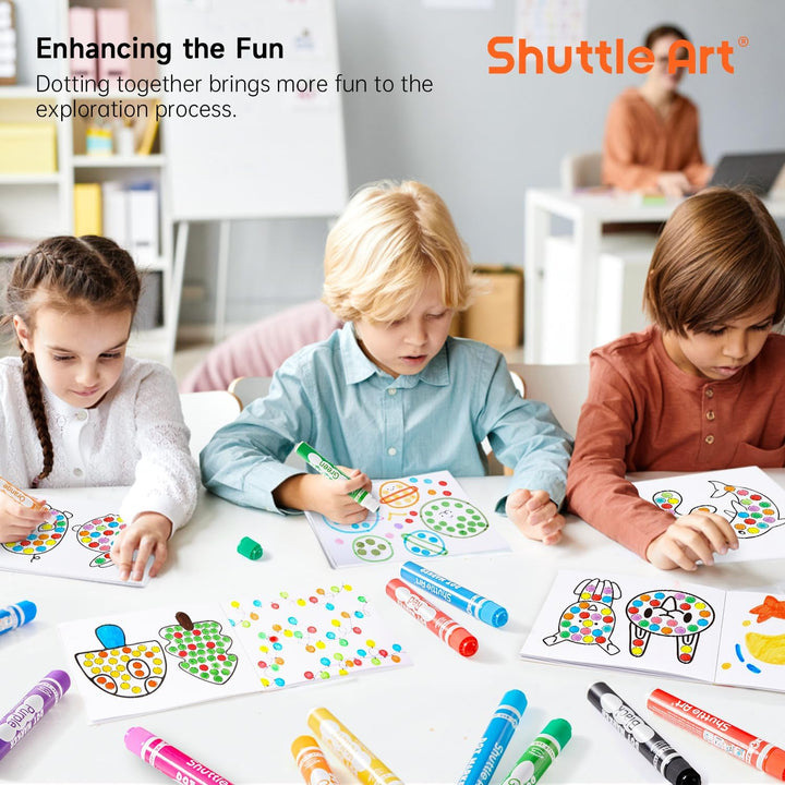 Dot Markers, 10 Colors Washable Markers for Toddlers,Bingo Daubers Supplies Kids Preschool Children, Non Toxic Water-Based