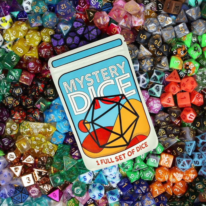Mystery Dice, DND Dice Set of 7 Polyhedral Dice, Wide Range of Patterns, Gaming Dice, Suitable for Role Playing, Table Games (Mystery Pack of 1)