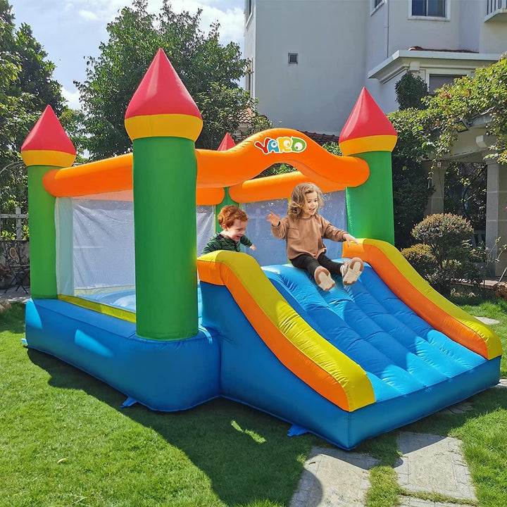 Bounce House, Inflatable Bounce House with Slide for Kids 5-12, Bouncy House with Blower for Outdoor Back/Indoor, 12Ft X 9Ft X 8Ft Bouncy Castle, Jump House for Adult Toddlers Kids Party