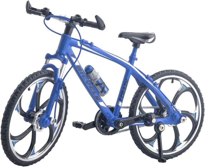 Mini Diecast Finger Bike Extreme Sports BMX Finger Bicycle Toys Game Set for Kids and Adults, Metal Bike Model Collections Decoration Cool Boy Toy (BMX Blue)