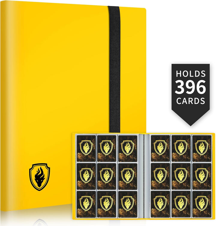 Card Binder 9 Pocket,  396 Pockets Trading Card Binder, Premium Collector Card Album for Standard Cards, Side Loading Card Collection Folder for MTG, TCG, Game Cards, Sport Cards, Black