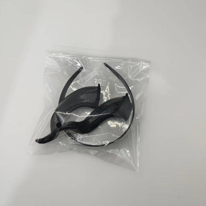 Devil Horns Headband Halloween Hairband, Cosplay Costume Hair Hoop, Hair Accessory for Halloween Parties, Rave
