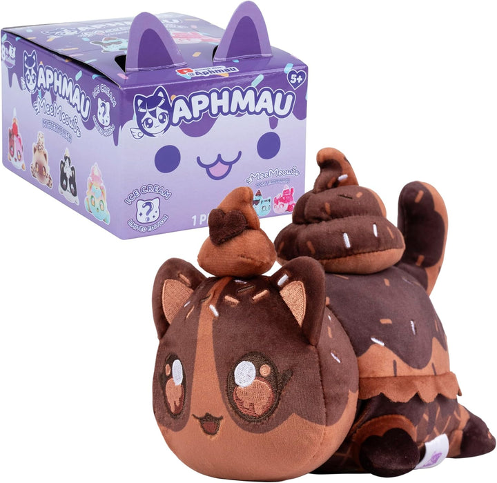 6” Meemeow Mystery Plush – Ice Cream; Youtube Gaming Channel, Blind Box, 1 of 8 Possible Ice Cream Meemeows, Official Merch