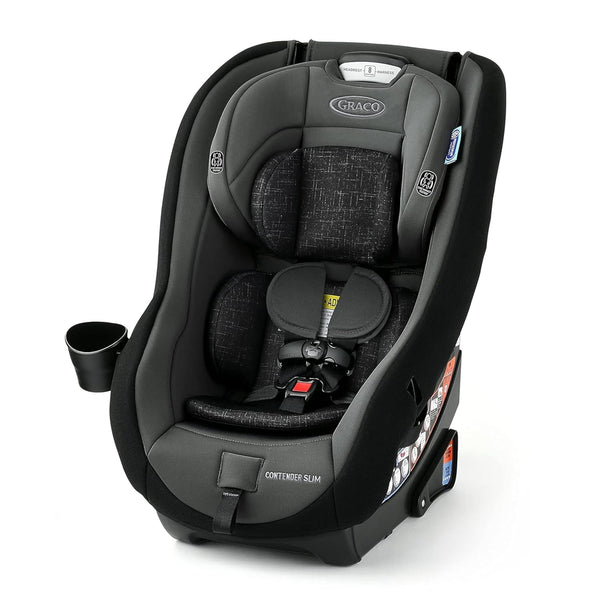 Contender Slim Convertible Car Seat, West Point, Space-Saving Design, Lightweight and Compact
