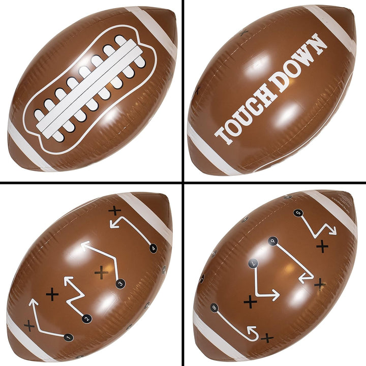 40" Giant Jumbo Inflatable Football with Tee Set for Party, Gameday, and Football-Themed Party, Sport Party Decorations, Super Fun Football Games for Kids and Adults