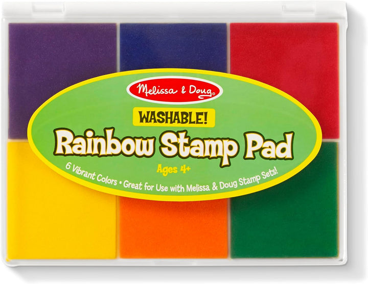 Rainbow Stamp Pad - 6 Washable Inks