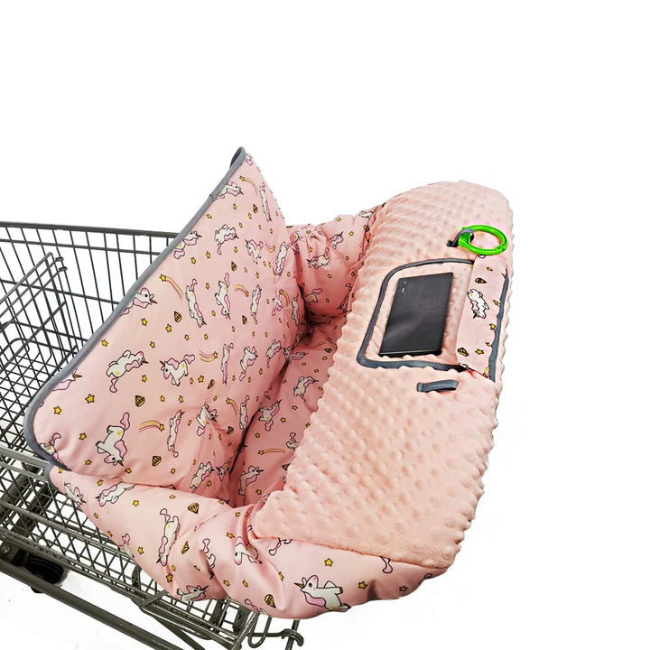 Shopping Cart Cover for Baby High Chair Cover, Roll in and Go, Universal Fit, Grey Arrow