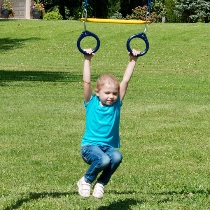 Ring and Trapeze Combo Swing Black