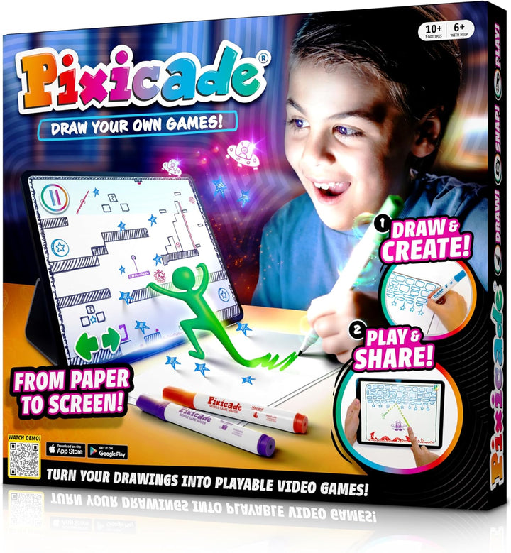 Pixicade! Turn Drawings into Playable Video Games! | Doodle & Draw, Snap Play & Share Instant Video Games! | Mobile Video Game Maker and Creation Studio!