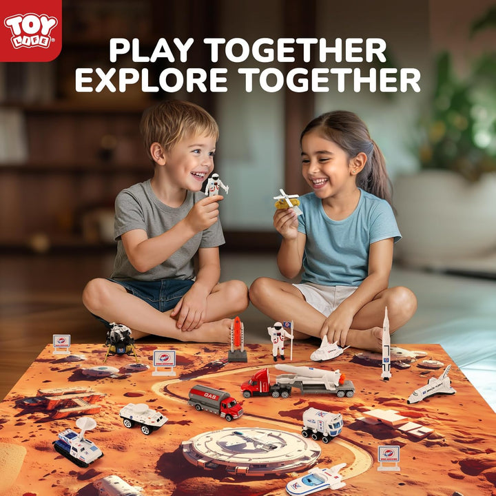 Space Toy for Kids 3-5, Spaceship Astronaut Toys, Rocket Ship Set, Space Exploration Adventure Rocket, Rocketship Toys for 4 Year Old Boys, 3 Year Old Boy Gift, Modular Galactic Supersonic Rocket