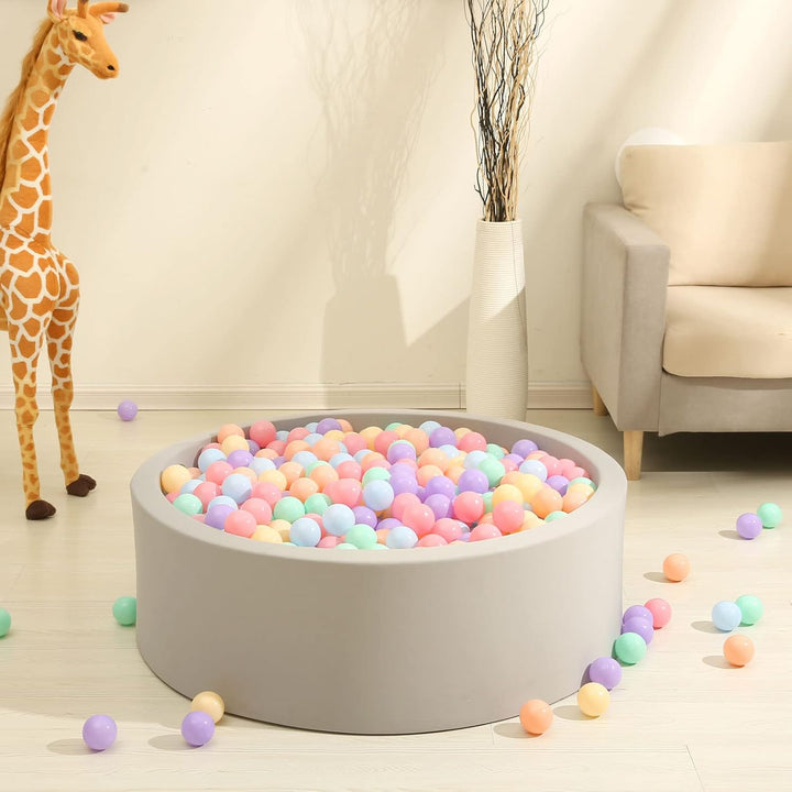 Ball Pits Balls for Toddlers Pack of 50 100 200 Plastics Shape Ball Non-Phthalate Non-Bpa Non-Toxic 2.2-Inch Crush Proof Play Balls