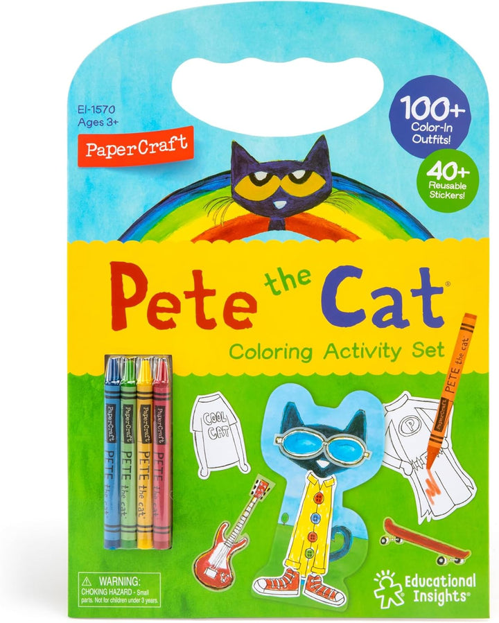 Pete the Cat Papercraft Paper Doll Coloring Set, 100 Outfits, Boys & Girls Ages 3+