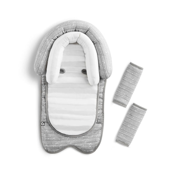 Xtraguard Head Support & Strap Cover for Baby Car Seats with Silver-Ion Technology, Dots
