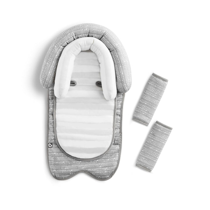 Xtraguard Head Support & Strap Cover for Baby Car Seats with Silver-Ion Technology, Dots
