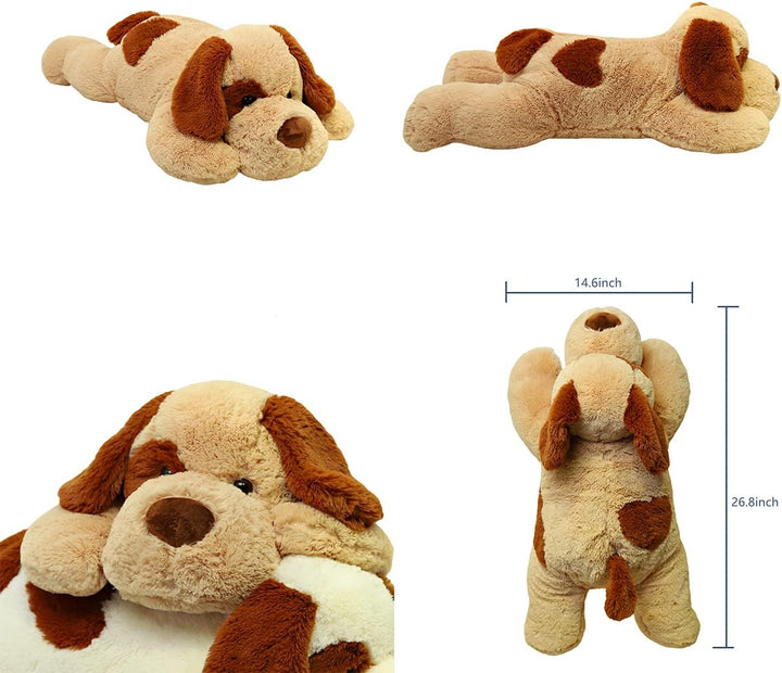 26.8 Inch 5 Lbs Dog Weighted Stuffed Animals, Large Weighted Plush Animal, Cute Plush Toy Pillow, Gifts for Adults, Kids, Boys and Girls