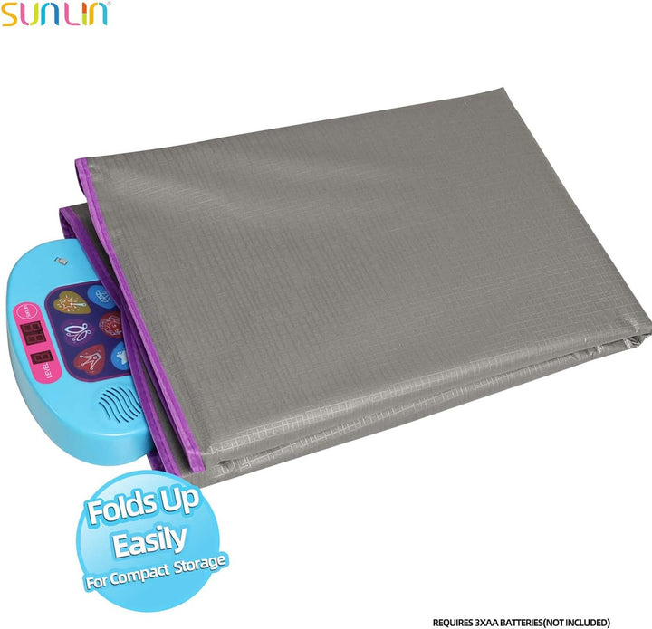 Dance Mat - Dance Mixer Rhythm Step Play Mat - Dance Game Toy Gift for Kids Girls Boys - Dance Pad with LED Lights, Adjustable Volume, Built-In Music, 3 Challenge Levels (3-12 Years Old)