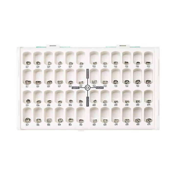 Metal Prefabricated Crown Set, Children, 48 Pieces/Box