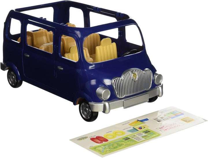 Family Cruising Car for Dolls, Toy Vehicle Seats up to 5 Collectible Figures