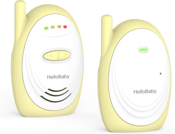 Audio Baby Monitor with 1000Ft Range, Volume Control, Portable 2.4Ghz Digital Wireless Baby Monitor, Audio Surveillance for Baby with High-Sensitivity Mic, USB Connection, HB168